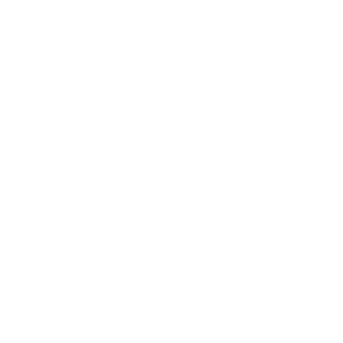 Autism Society Alberta white logo
