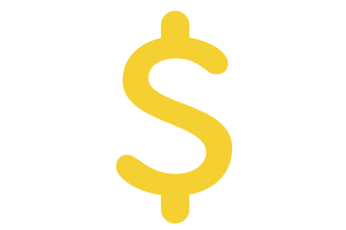 Yellow dollar sign